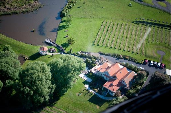 A Stunning Sky View of Gracehill Vineyard Estate